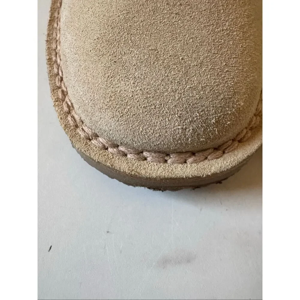 Zara cream 33  boys size 1.5 - 2 dress shoe ankle boot chukka canvas textured cl